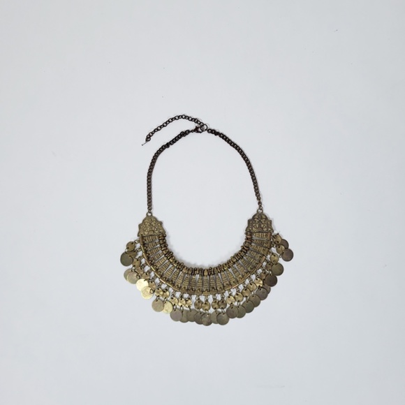 Vintage Gold Statement Necklace - Picture 2 of 8
